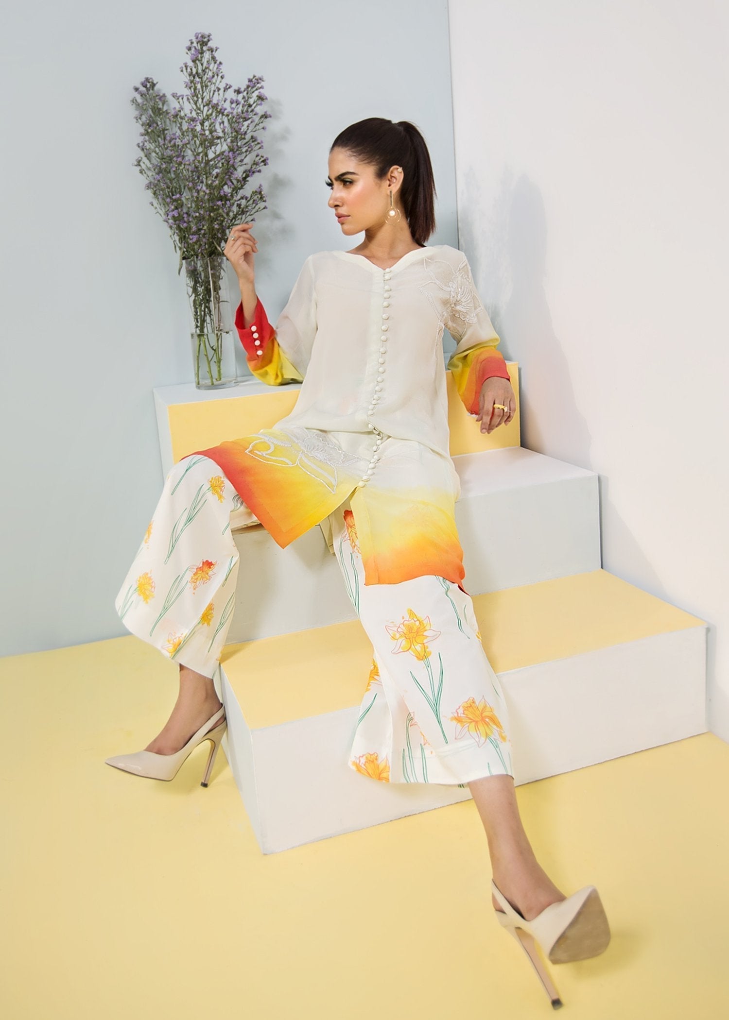 Hana | Daffodils Ready to Wear | Thalia Scent - by - Libasekhas UK - Registered Vendor of : Hana - 100% Original Designer Dresss