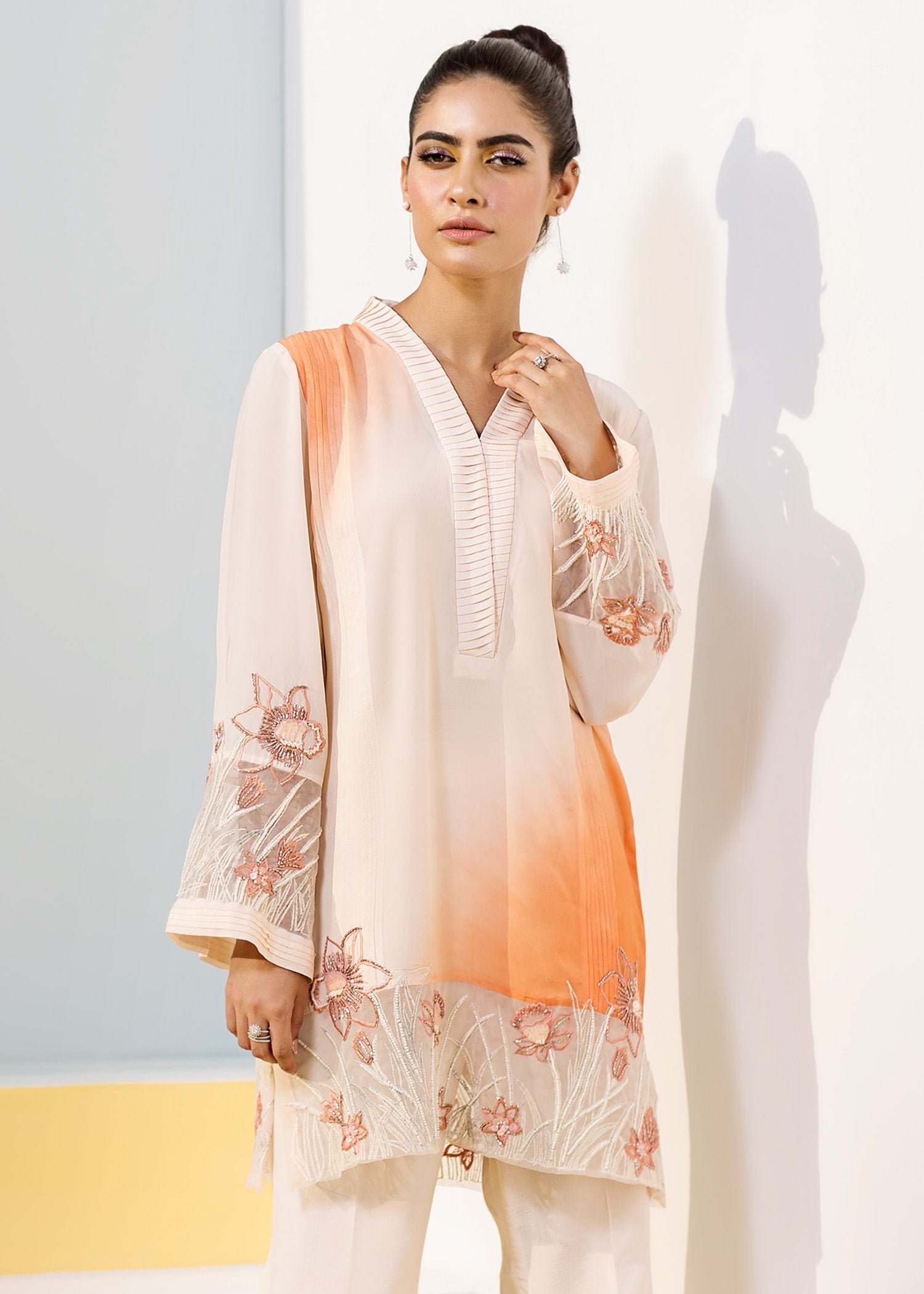 Hana | Daffodils Ready to Wear | Jet Fire - by - Libasekhas UK - Registered Vendor of : Hana - 100% Original Designer Dresss