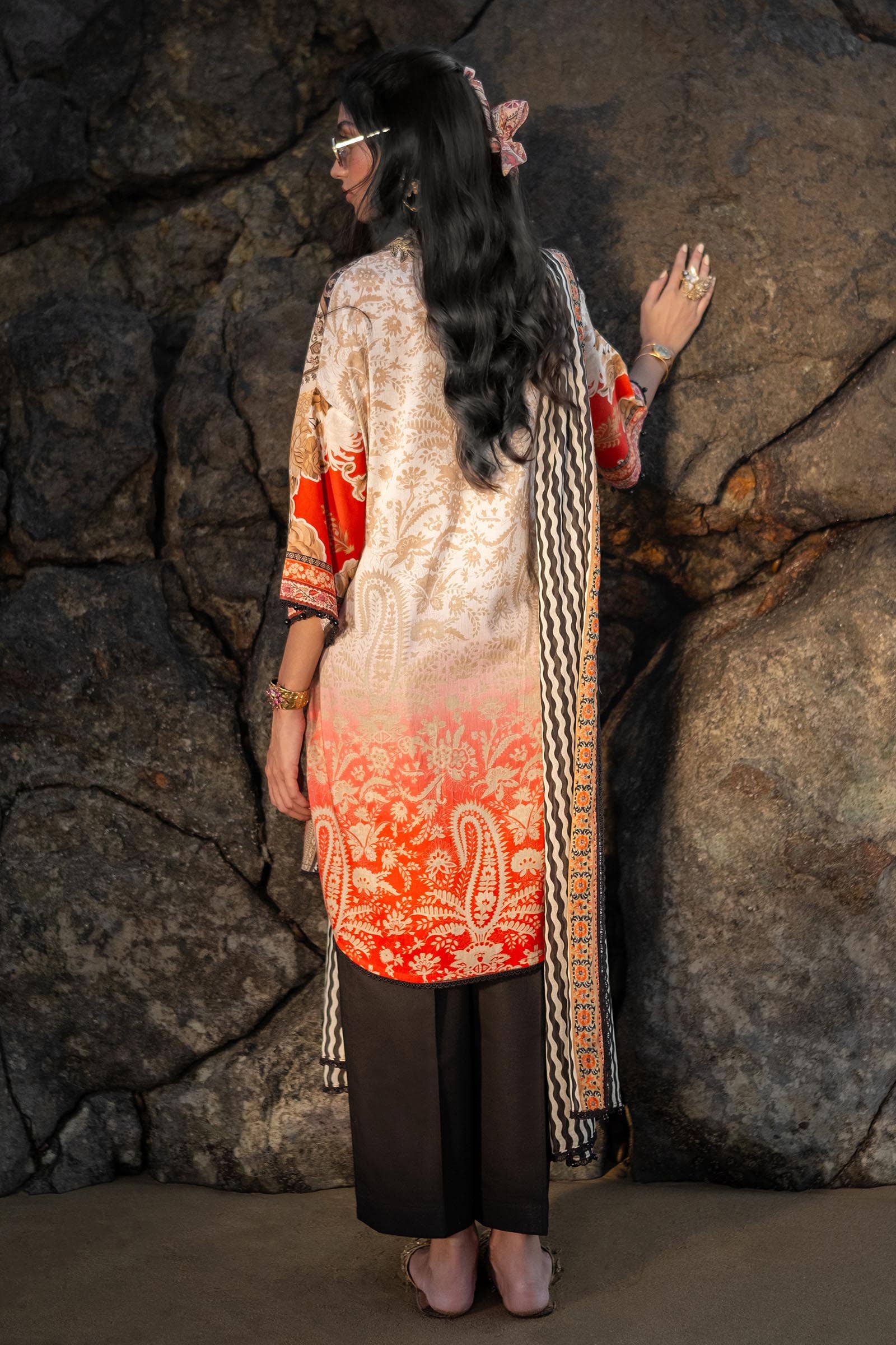 Sana Safinaz | Mahay Spring 24 | H241-028A-2BG - by - Libasekhas UK - Registered Vendor of : Sana Safinaz - 100% Original Designer Dresss
