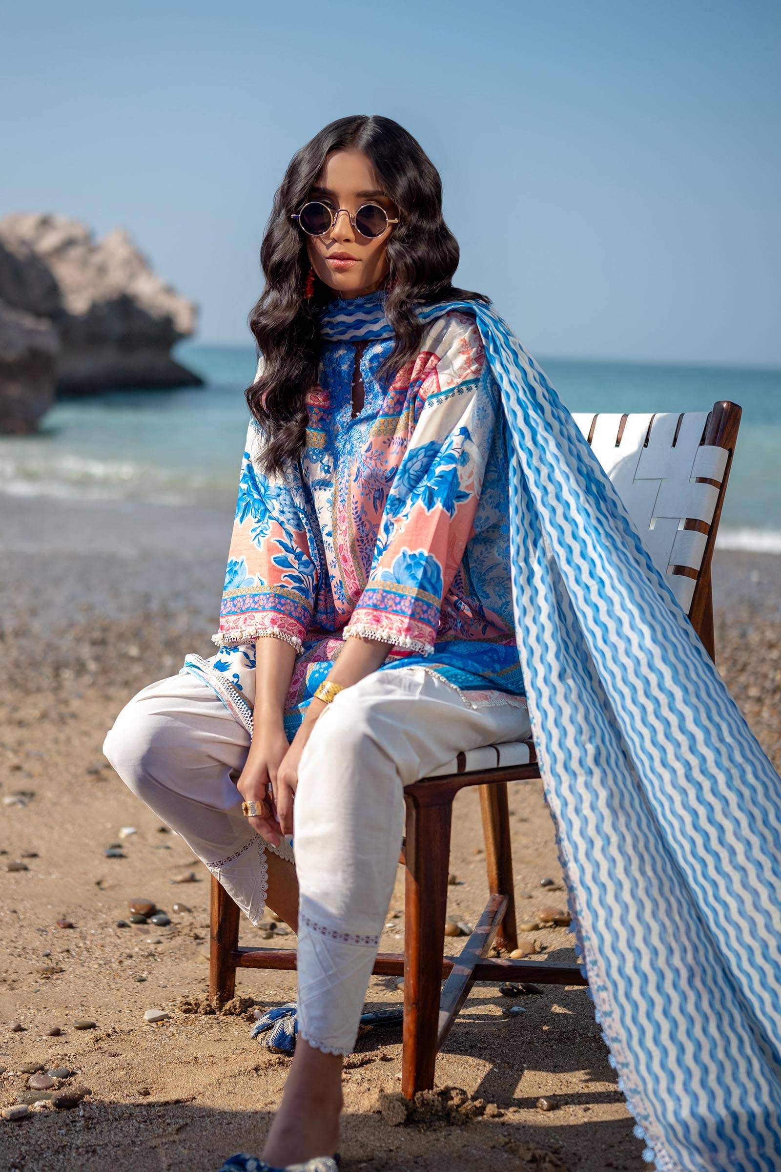 Sana Safinaz | Mahay Spring 24 | H241-028B-2BG - Libasekhas