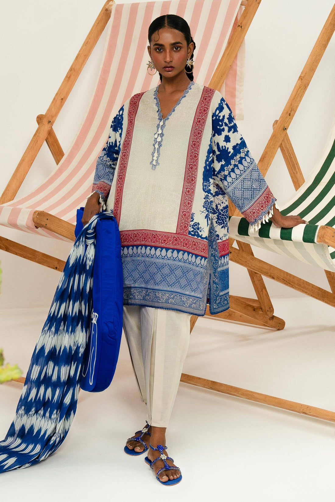 Sana Safinaz | Mahay Summer Lawn 24 | S-27 - Luxury -  Libasekhas