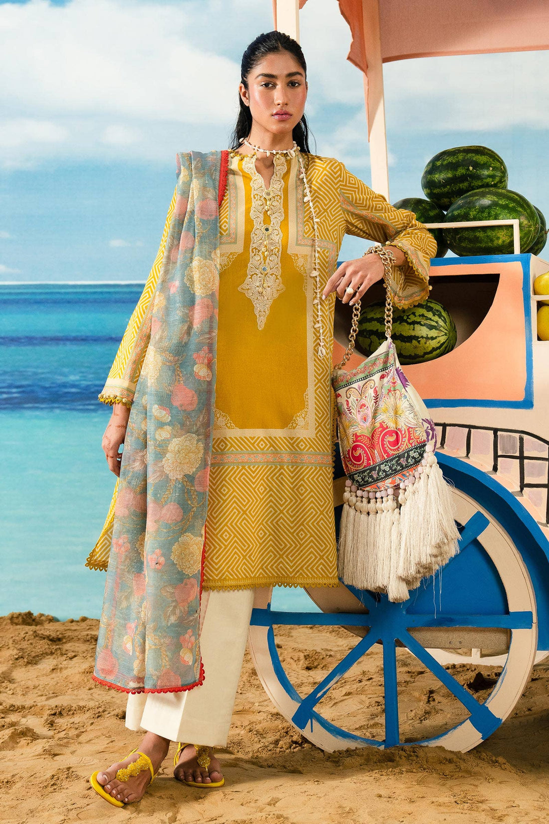 Sana Safinaz | Mahay Summer Lawn 24 | S-18 - Luxury -  Libasekhas