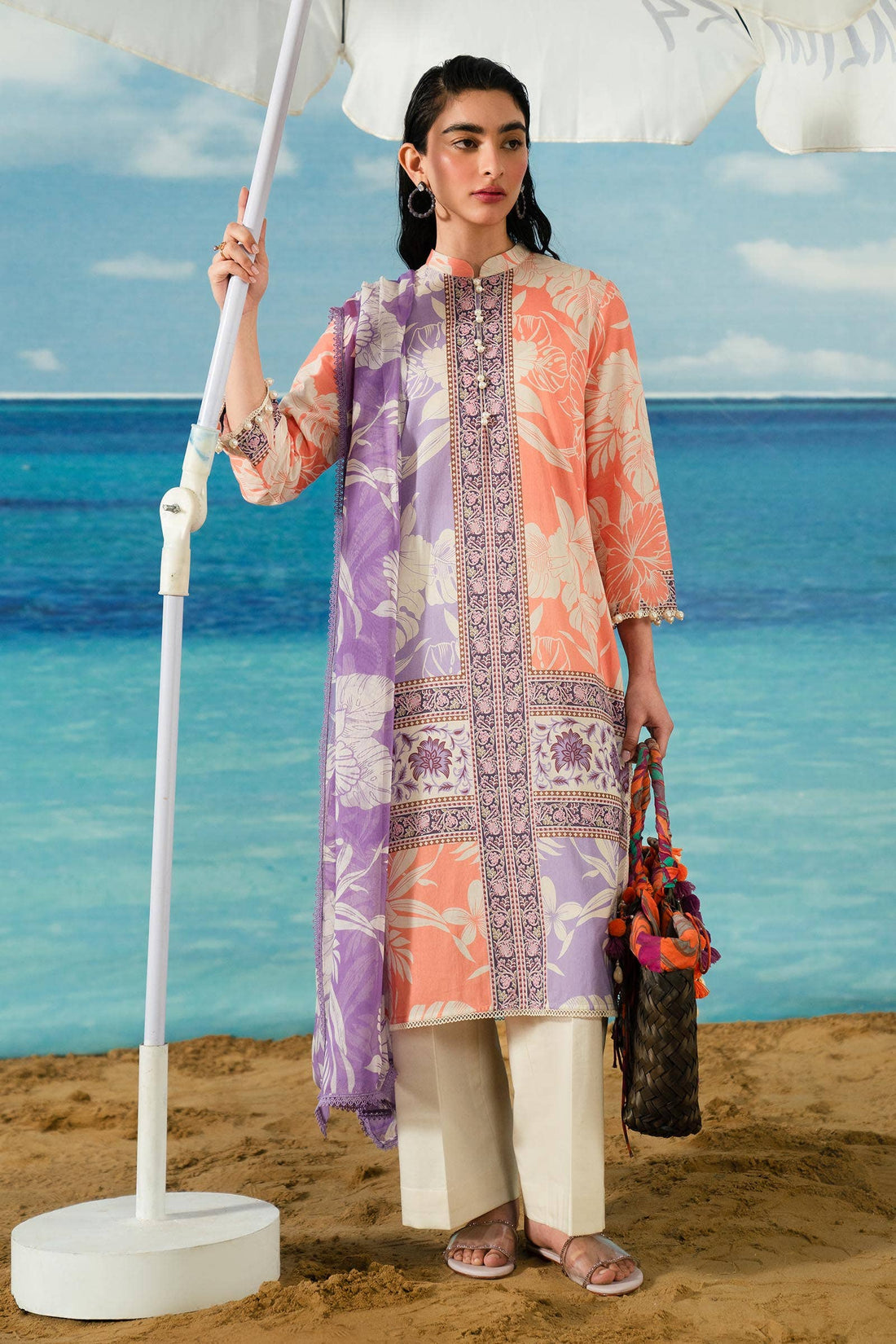 Sana Safinaz | Mahay Summer Lawn 24 | S-01 - Luxury -  Libasekhas