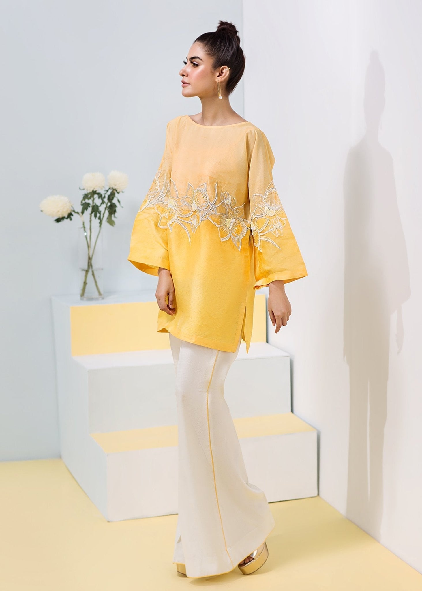 Hana | Daffodils Ready to Wear | Quail - by - Libasekhas UK - Registered Vendor of : Hana - 100% Original Designer Dresss