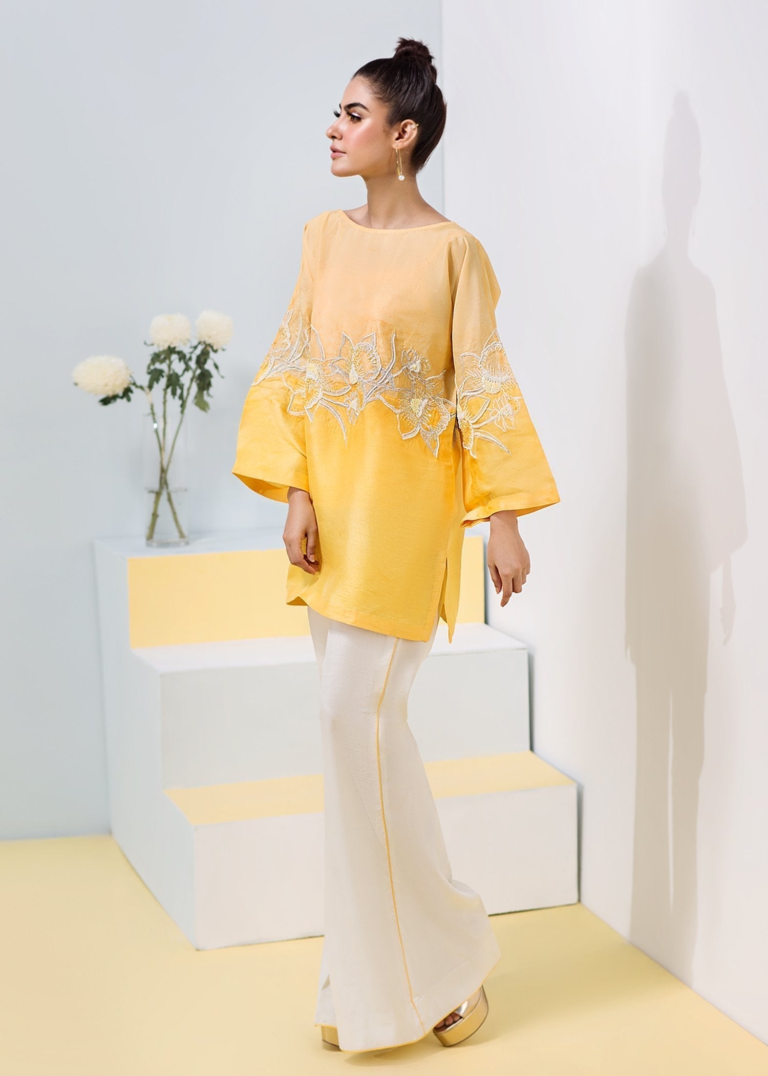 Hana | Daffodils Ready to Wear | Quail - by - Libasekhas UK - Registered Vendor of : Hana - 100% Original Designer Dresss