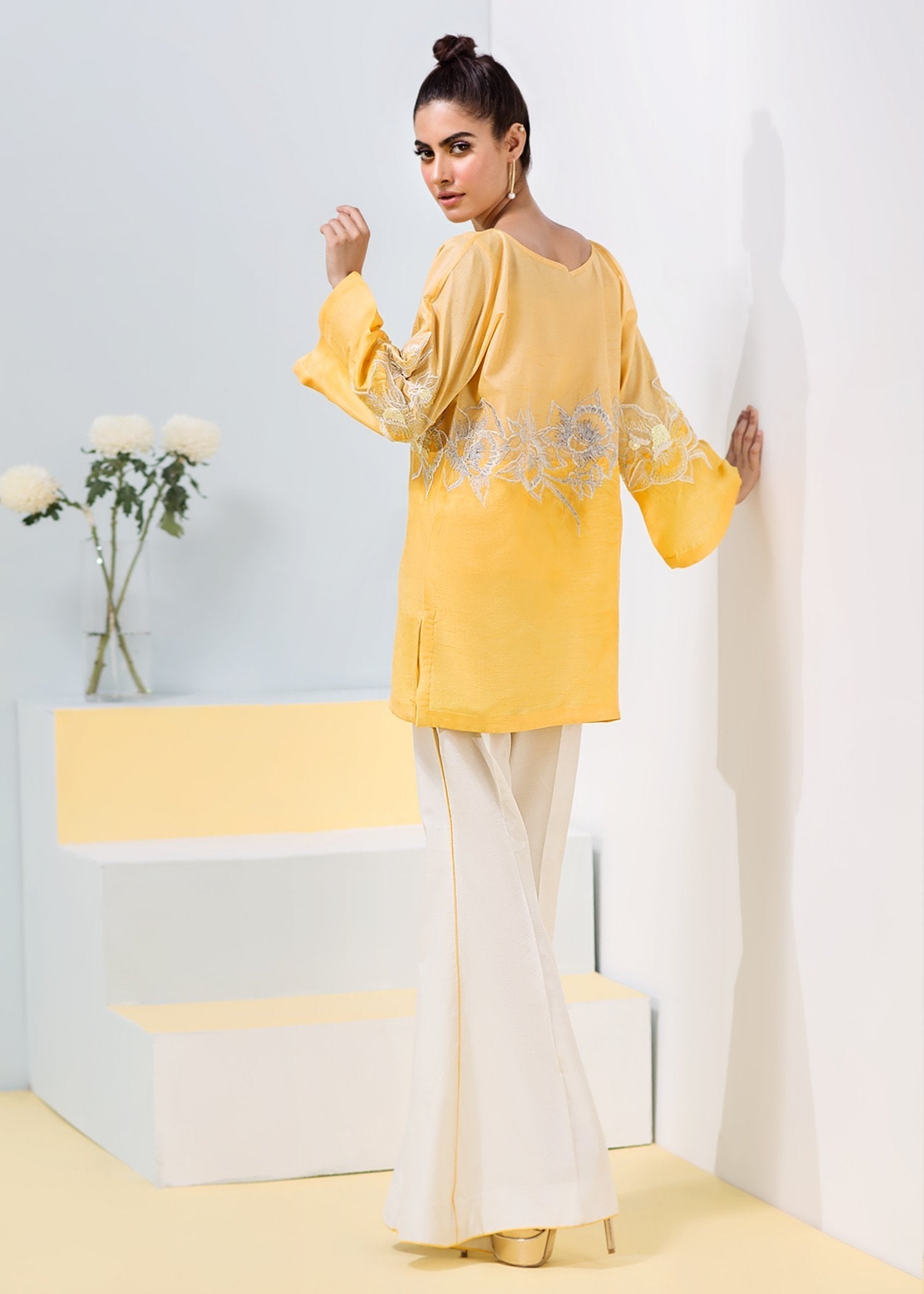 Hana | Daffodils Ready to Wear | Quail - by - Libasekhas UK - Registered Vendor of : Hana - 100% Original Designer Dresss