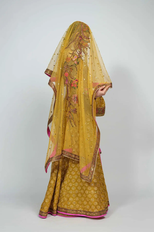 Fahad Hussayn | National Sport Casbah | Haldi - by - Libasekhas UK - Registered Vendor of : Fahad Hussayn - 100% Original Designer Dresss