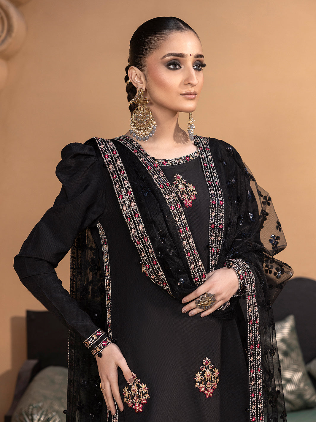 Hem Stitch | Raw Silk Edit 25 | Haya - by - Libasekhas UK - Registered Vendor of : Hemstitch - 100% Original Designer Dresss