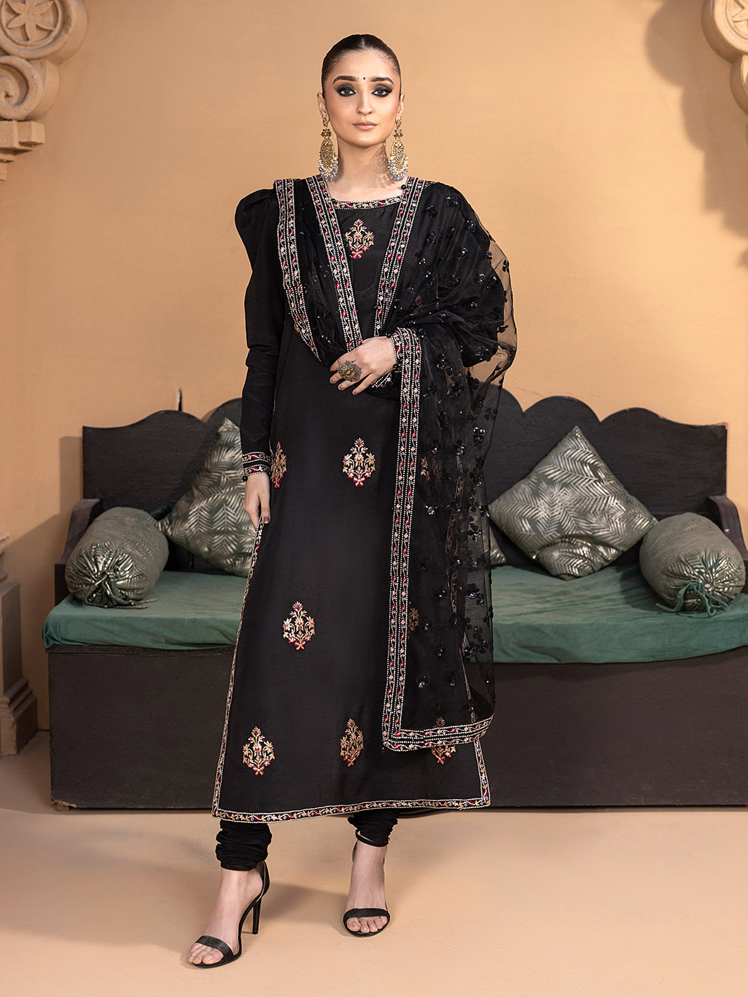 Hem Stitch | Raw Silk Edit 25 | Haya - by - Libasekhas UK - Registered Vendor of : Hemstitch - 100% Original Designer Dresss