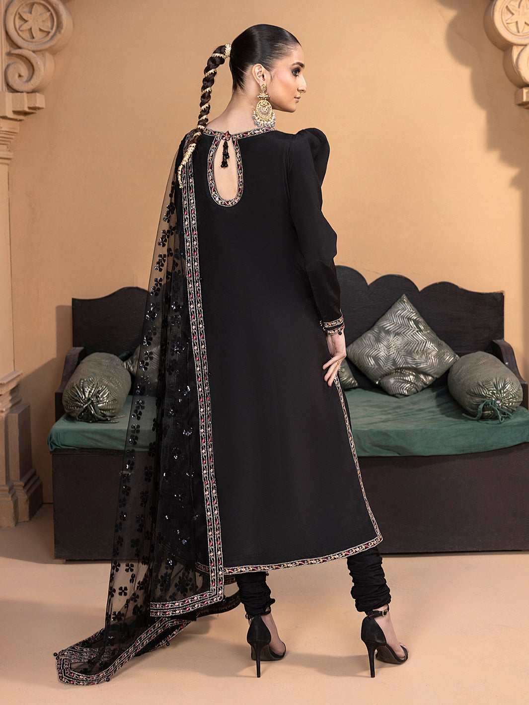 Hem Stitch | Raw Silk Edit 25 | Haya - by - Libasekhas UK - Registered Vendor of : Hemstitch - 100% Original Designer Dresss