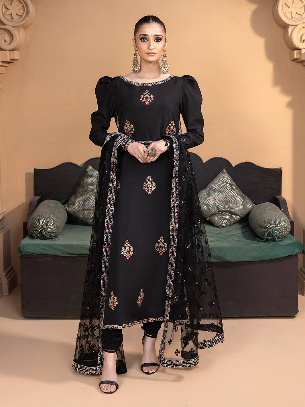 Hem Stitch | Raw Silk Edit 25 | Haya - by - Libasekhas UK - Registered Vendor of : Hemstitch - 100% Original Designer Dresss