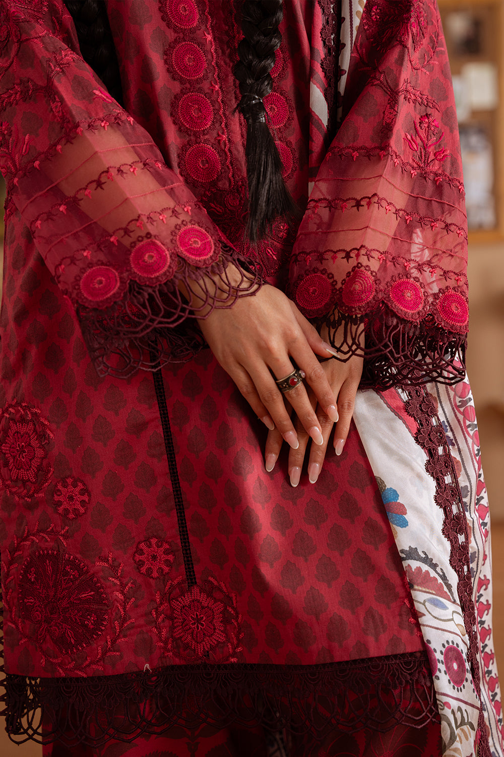 Saira Rizwan | Laanem Summer Lawn 25 | SEREN-A-SRL25-08 - by - Libasekhas UK - Registered Vendor of : Saira Rizwan - 100% Original Designer Dresss