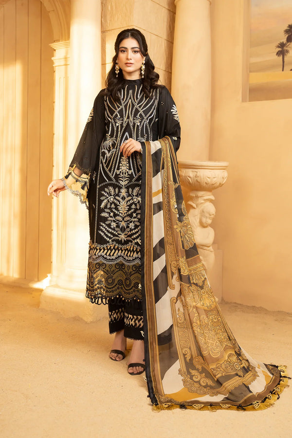 Hemstitch | Summer Luxury Lawn 24 | Cocoa - by - Libasekhas UK - Registered Vendor of : Hemstitch - 100% Original Designer Dresss