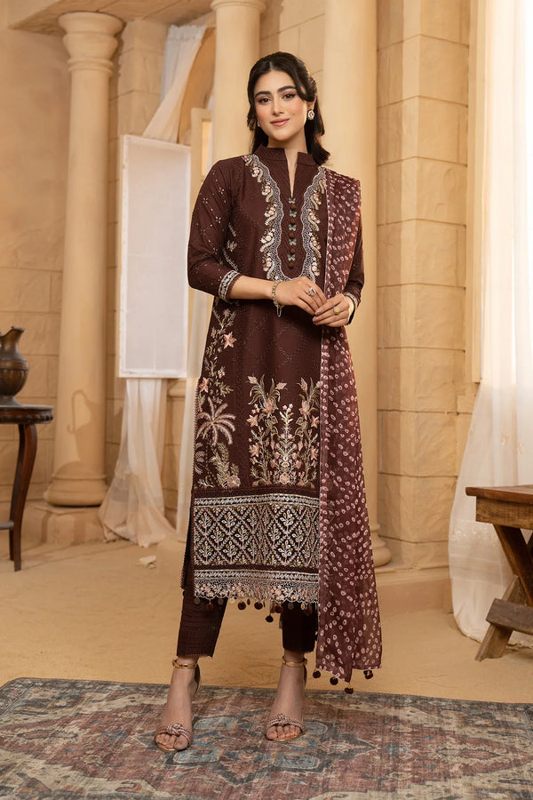 Hemstitch | Summer Luxury Lawn 24 | Mulberry - by - Libasekhas UK - Registered Vendor of : Hemstitch - 100% Original Designer Dresss