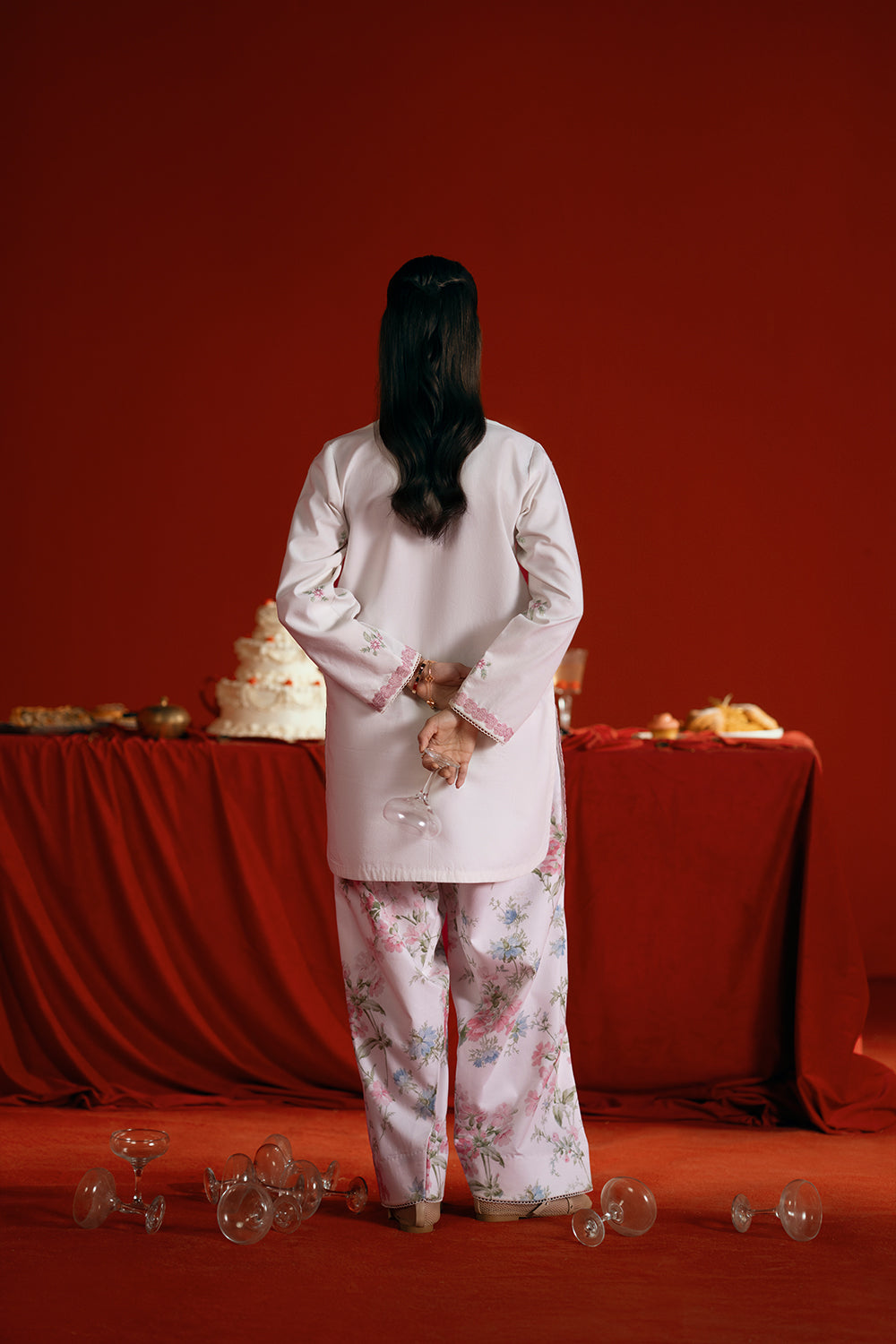 Saira Rizwan | Joolie Co ords |JOOLIE WHITE - JBP25-07 - by Libasekhas UK - Registered Vendor of : Saira Rizwan - 100% Original Designer Dress