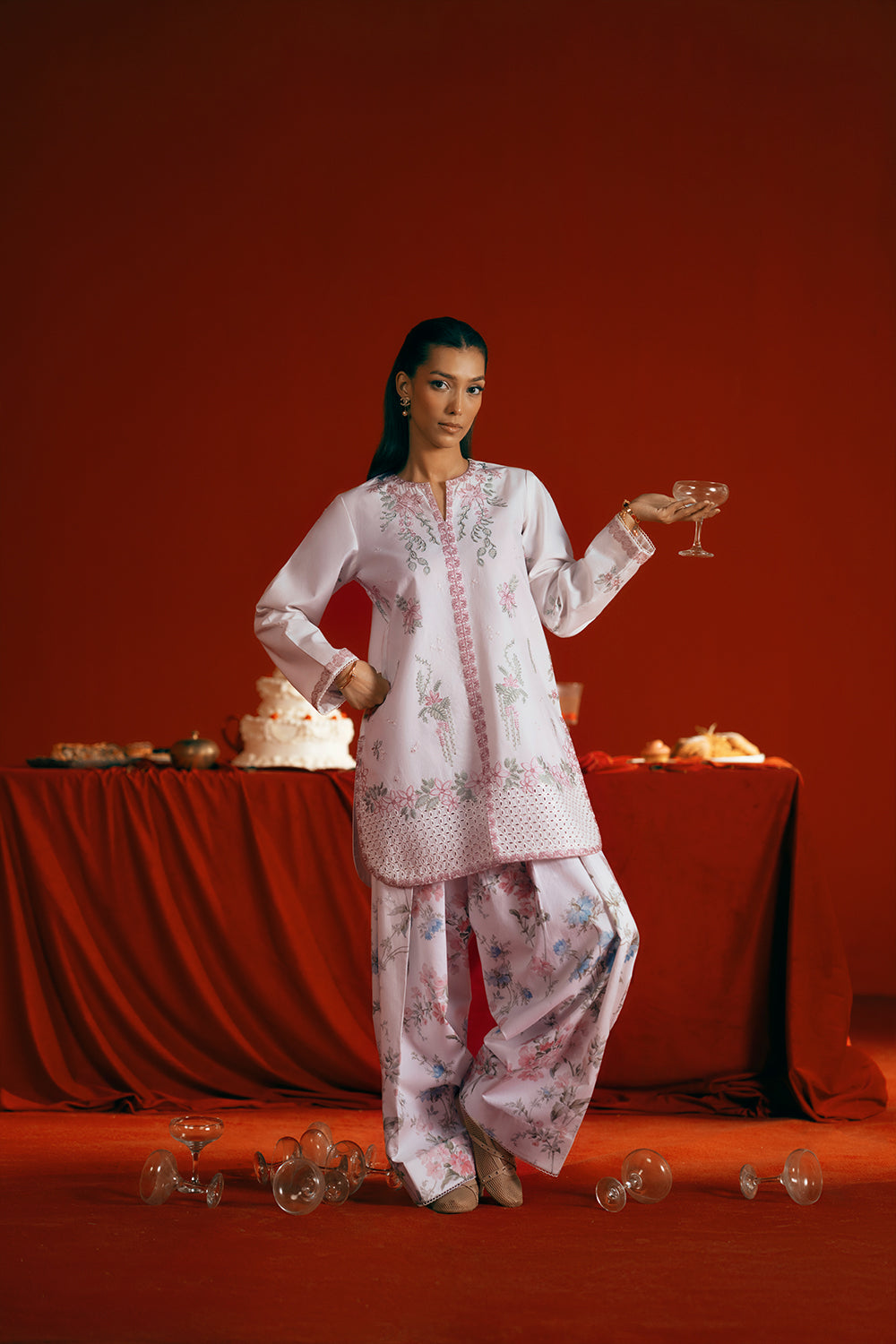 Saira Rizwan | Joolie Co ords |JOOLIE WHITE - JBP25-07 - by Libasekhas UK - Registered Vendor of : Saira Rizwan - 100% Original Designer Dress