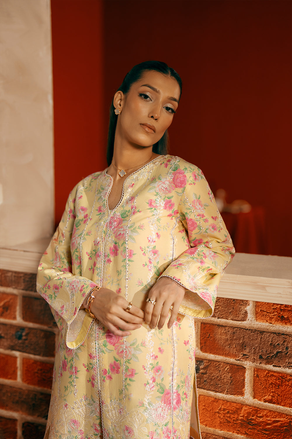 Saira Rizwan | Joolie Co ords | YELLOW-JBP25-01 - by Libasekhas UK - Registered Vendor of : Saira Rizwan - 100% Original Designer Dress