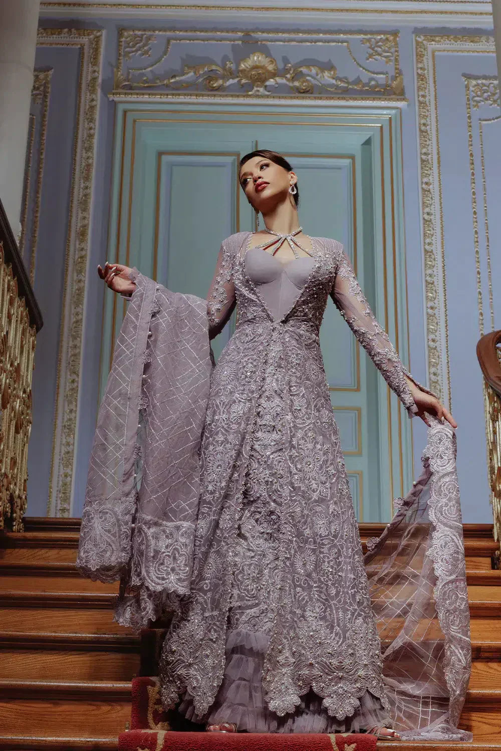 Saira Rizwan | Lumiere Festive 23 | MIA SR-02 - by - Libasekhas UK - Registered Vendor of : Saira Rizwan - 100% Original Designer Dresss