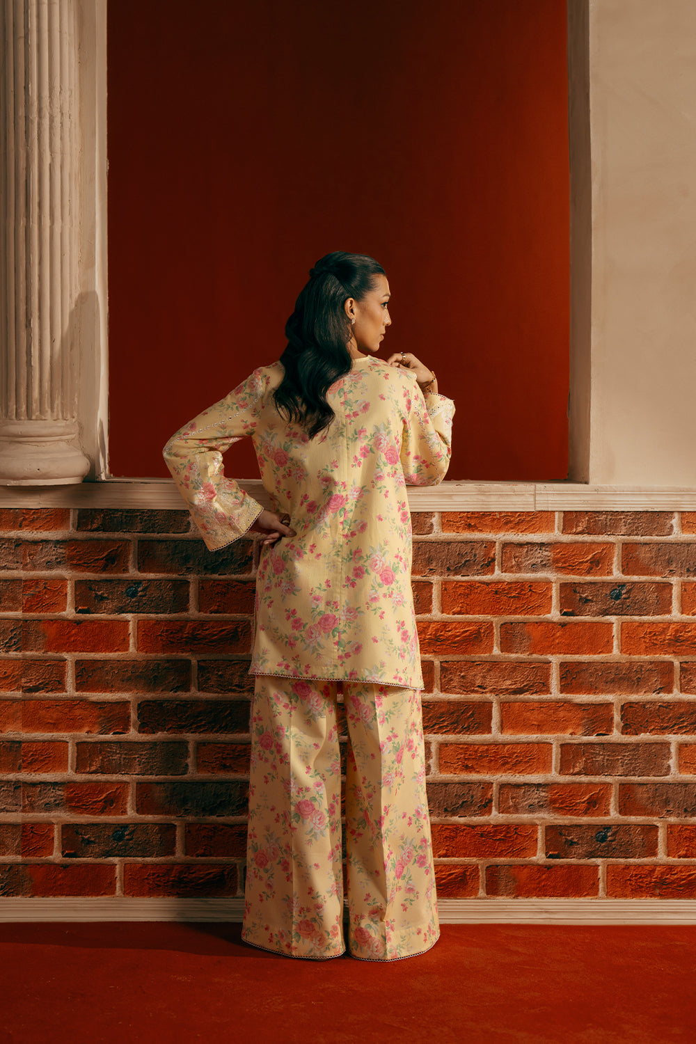 Saira Rizwan | Joolie Co ords | YELLOW-JBP25-01 - by Libasekhas UK - Registered Vendor of : Saira Rizwan - 100% Original Designer Dress