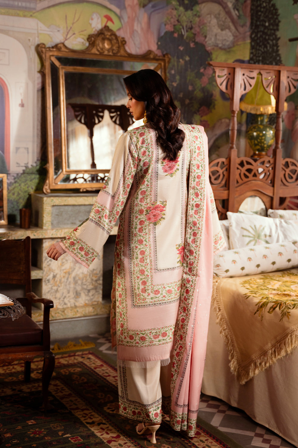 Saira Rizwan | Dahini Silk Pret | ADELIA -SRLP07-25 - by - Libasekhas UK - Registered Vendor of : Saira Rizwan - 100% Original Designer Dresss