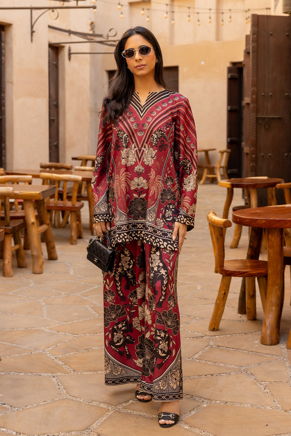 Saira Rizwan | Resort Collection 25 | ROSA-SRRC03-25 - by - Libasekhas UK - Registered Vendor of : Saira Rizwan - 100% Original Designer Dresss