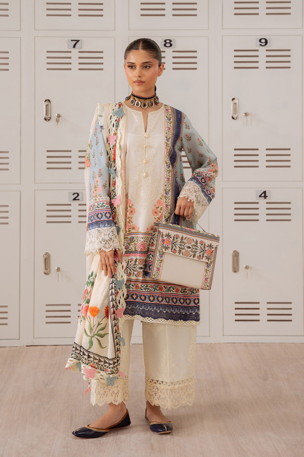 Saira Rizwan | Laanem Summer Lawn 25 | ZUMRA-B-SRL25-07 - by - Libasekhas UK - Registered Vendor of : Saira Rizwan - 100% Original Designer Dresss