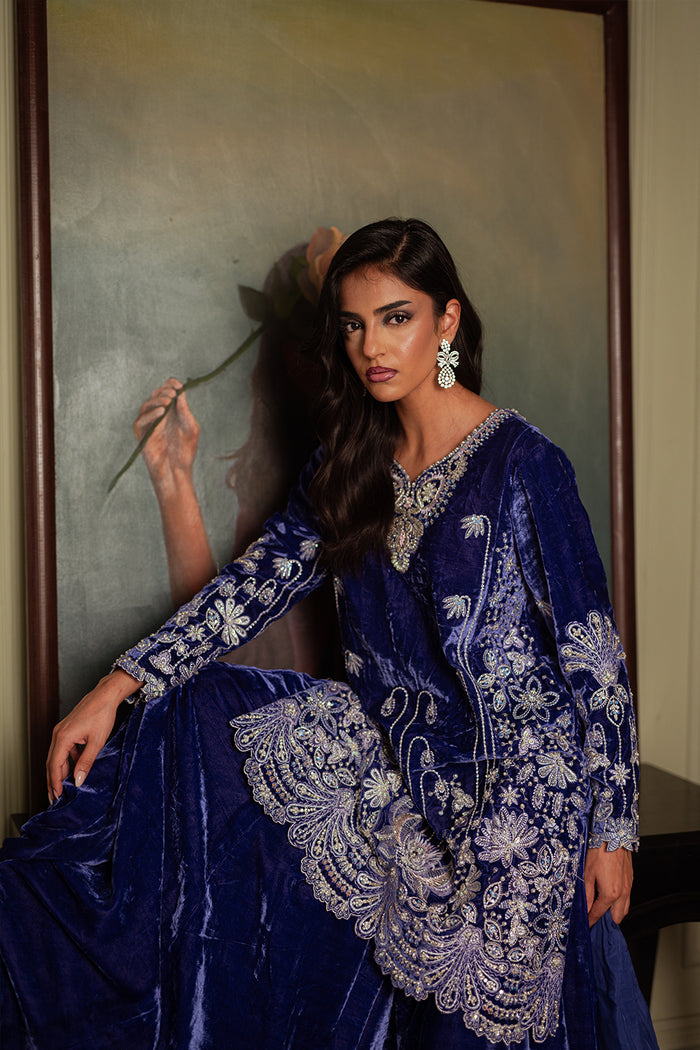 Saira Rizwan | Velvet Pret 25 | ZARREEN-SRVP25-02 - by Libasekhas UK - Registered Vendor of : Saira Rizwan - 100% Original Designer Dress