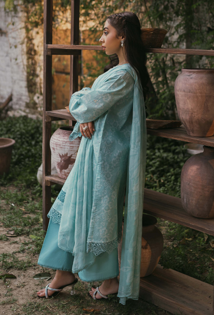 Humdum | Gardenia Lawn | D07 - by - Libasekhas UK - Registered Vendor of : HumDum - 100% Original Designer Dresss
