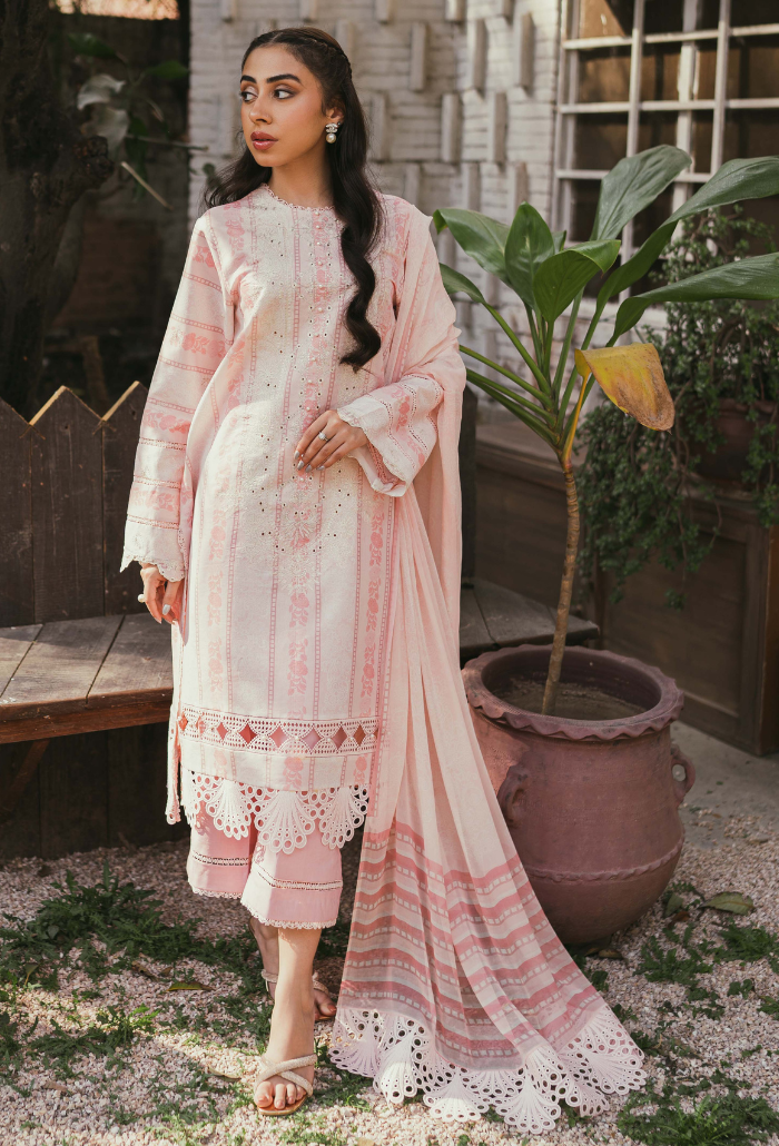 Humdum | Gardenia Lawn | D03 - by - Libasekhas UK - Registered Vendor of : HumDum - 100% Original Designer Dresss