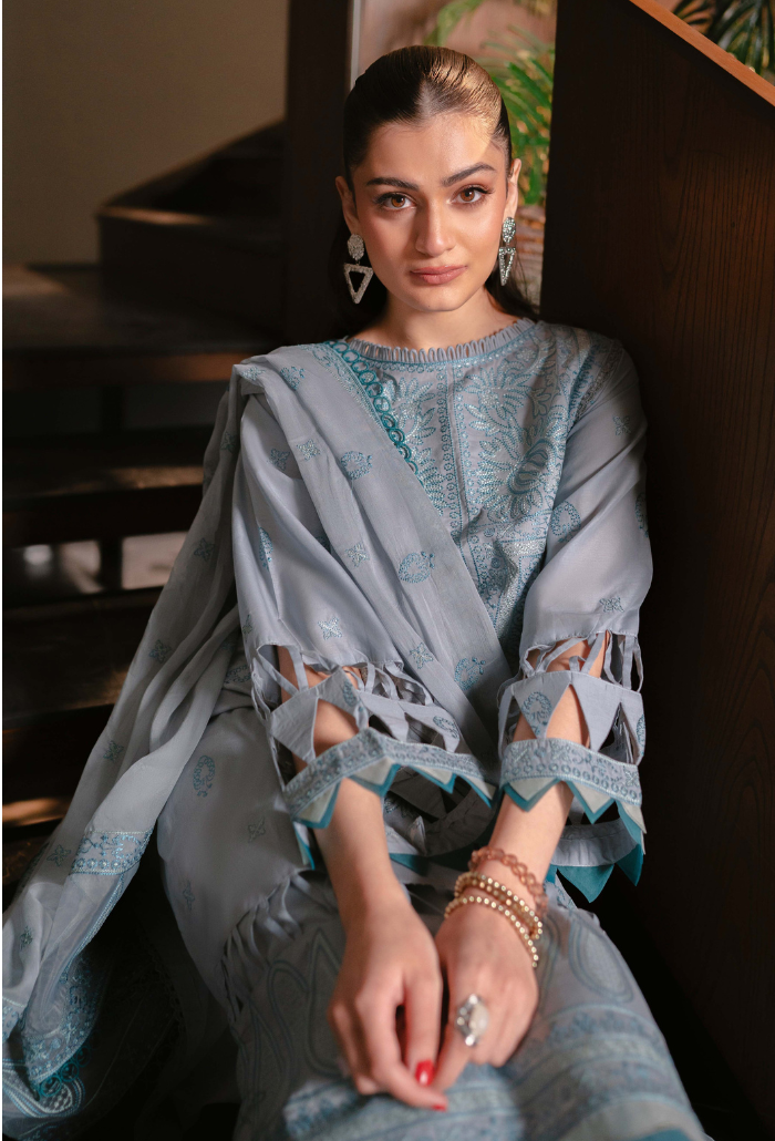 Humdum | Meraki Lawn 24 | d05 - by - Libasekhas UK - Registered Vendor of : HumDum - 100% Original Designer Dresss