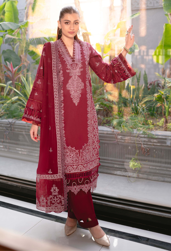 Humdum | Meraki Lawn 24 | d09 - by - Libasekhas UK - Registered Vendor of : HumDum - 100% Original Designer Dresss