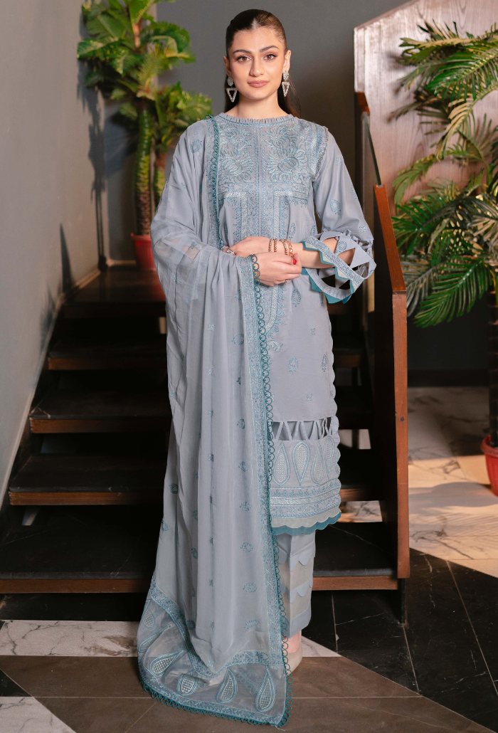 Humdum | Meraki Lawn 24 | d05 - by - Libasekhas UK - Registered Vendor of : HumDum - 100% Original Designer Dresss