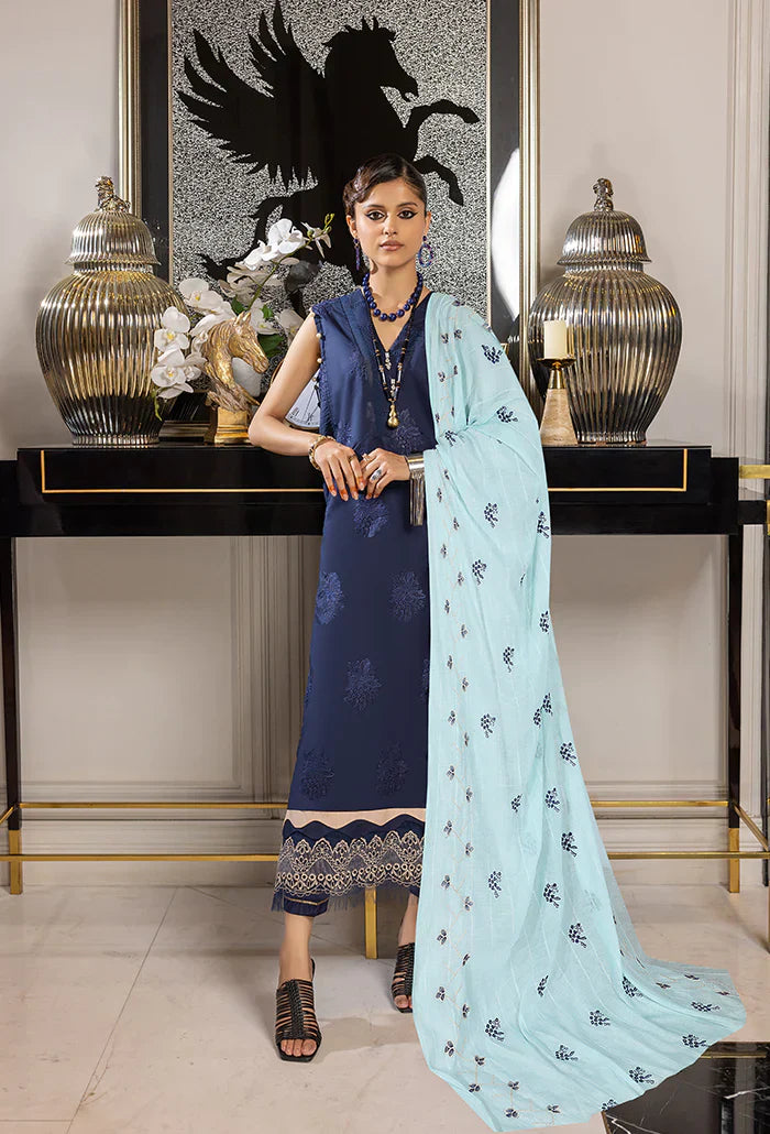 Humdum | Charlotte Chikankari Lawn | D09 - by - Libasekhas UK - Registered Vendor of : HumDum - 100% Original Designer Dresss