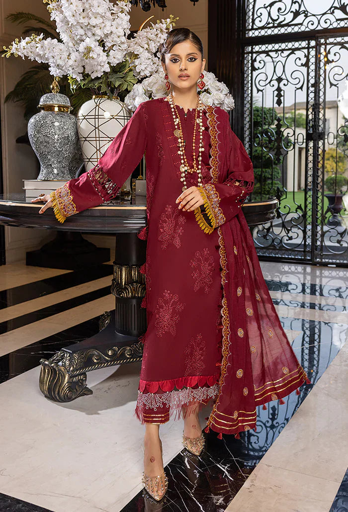 Humdum | Charlotte Chikankari Lawn | D08 - by - Libasekhas UK - Registered Vendor of : HumDum - 100% Original Designer Dresss