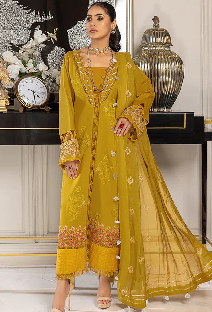 Humdum | Charlotte Chikankari Lawn | D03 - by - Libasekhas UK - Registered Vendor of : Humdum - 100% Original Designer Dresss