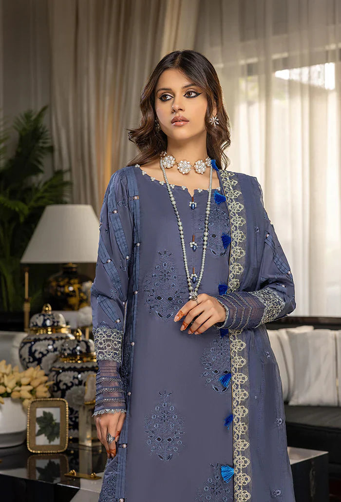 Humdum | Charlotte Chikankari Lawn | D02 - by - Libasekhas UK - Registered Vendor of : HumDum - 100% Original Designer Dresss