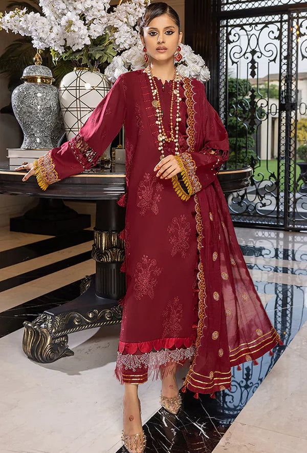 Humdum | Charlotte Chikankari Lawn | D08 - by - Libasekhas UK - Registered Vendor of : HumDum - 100% Original Designer Dresss