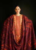 Hussain Rehar | Winter Shawl Khaddar 23 | Dusky - by - Libasekhas UK - Registered Vendor of : Hussain Rehar - 100% Original Designer Dresss