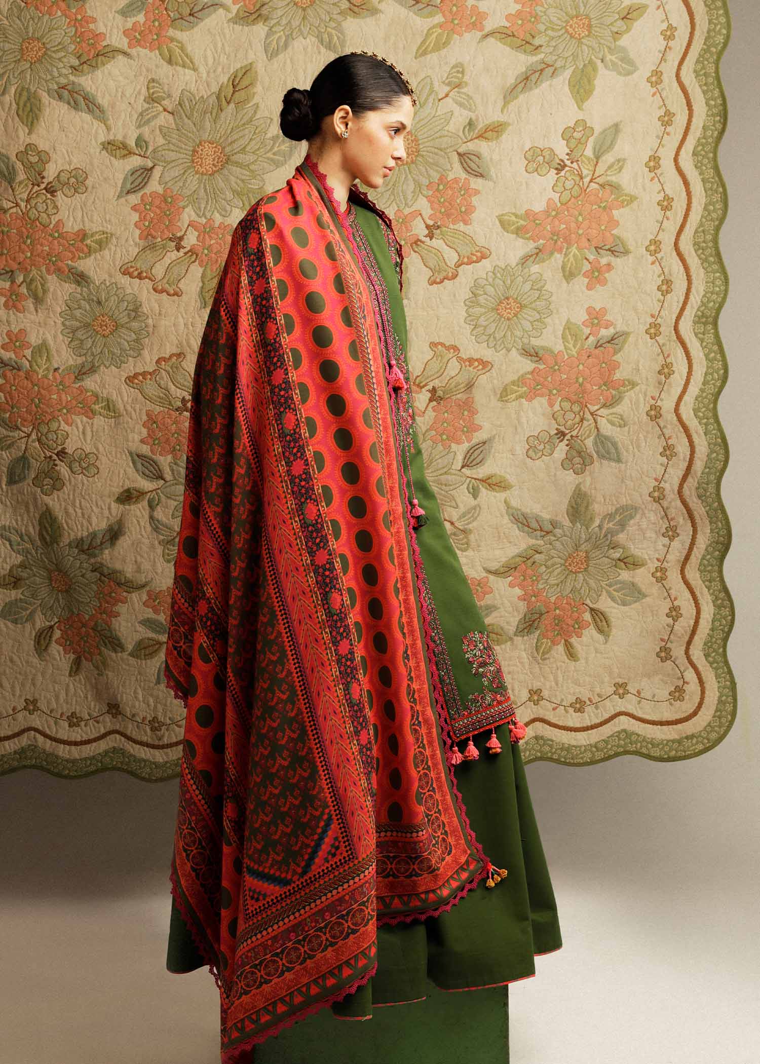 Hussain Rehar | Winter Shawl Khaddar 23 | Taal - by - Libasekhas UK - Registered Vendor of : Hussain Rehar - 100% Original Designer Dresss