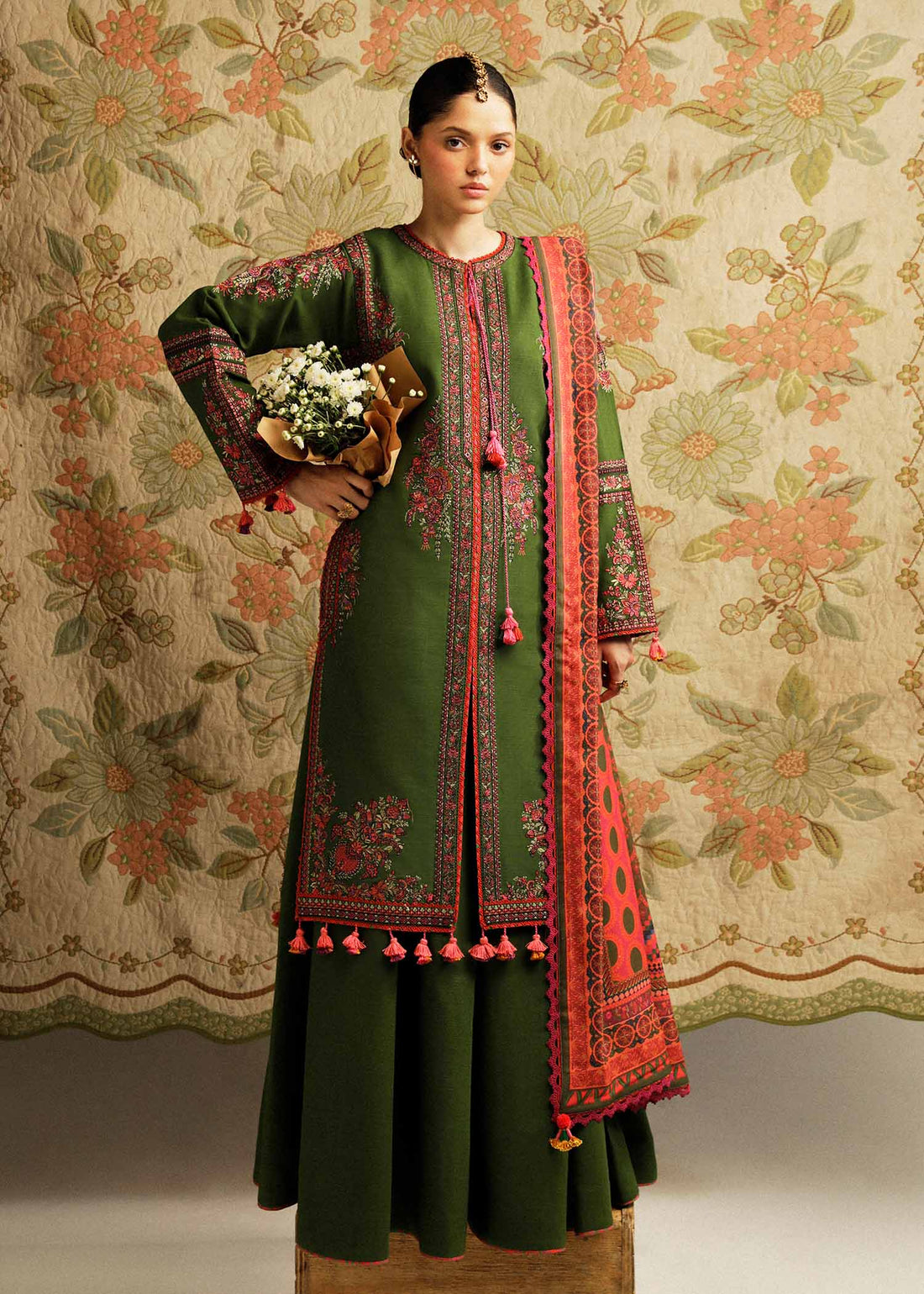 Hussain Rehar | Winter Shawl Khaddar 23 | Taal - by - Libasekhas UK - Registered Vendor of : Hussain Rehar - 100% Original Designer Dresss