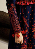 Hussain Rehar | Winter Shawl Khaddar 23 | Cerulean - by - Libasekhas UK - Registered Vendor of : Hussain Rehar - 100% Original Designer Dresss