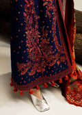 Hussain Rehar | Winter Shawl Khaddar 23 | Cerulean - by - Libasekhas UK - Registered Vendor of : Hussain Rehar - 100% Original Designer Dresss