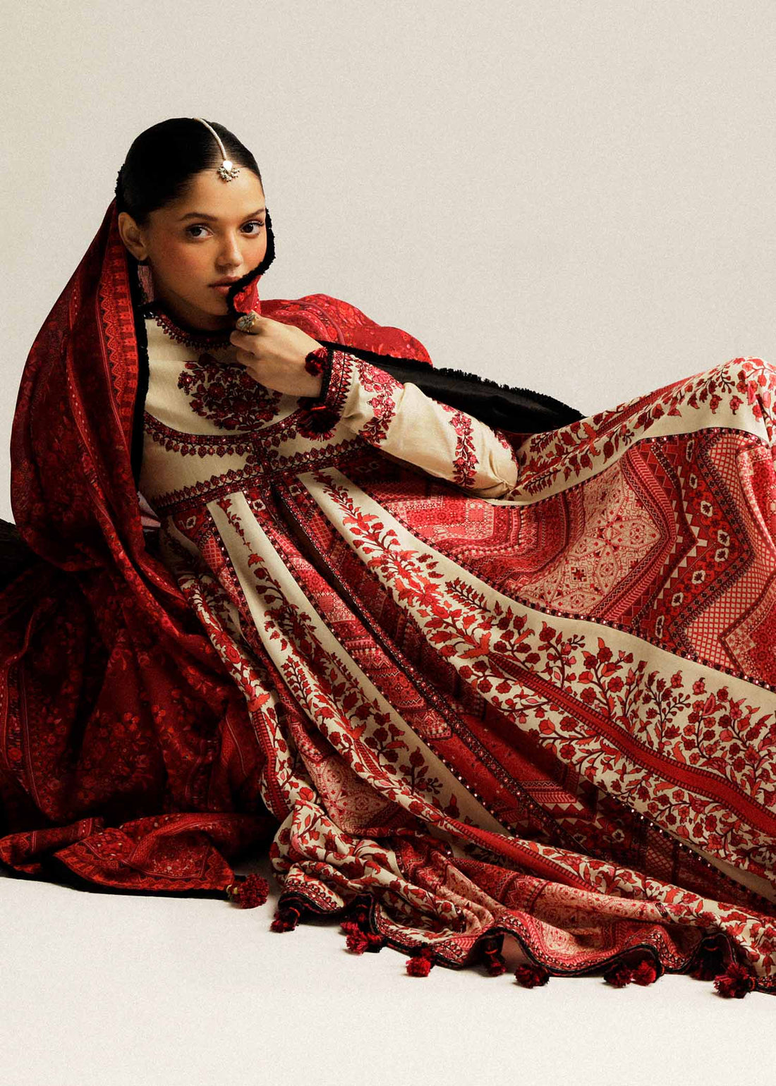 Hussain Rehar | Winter Shawl Khaddar 23 | Opaline - by - Libasekhas UK - Registered Vendor of : Hussain Rehar - 100% Original Designer Dresss