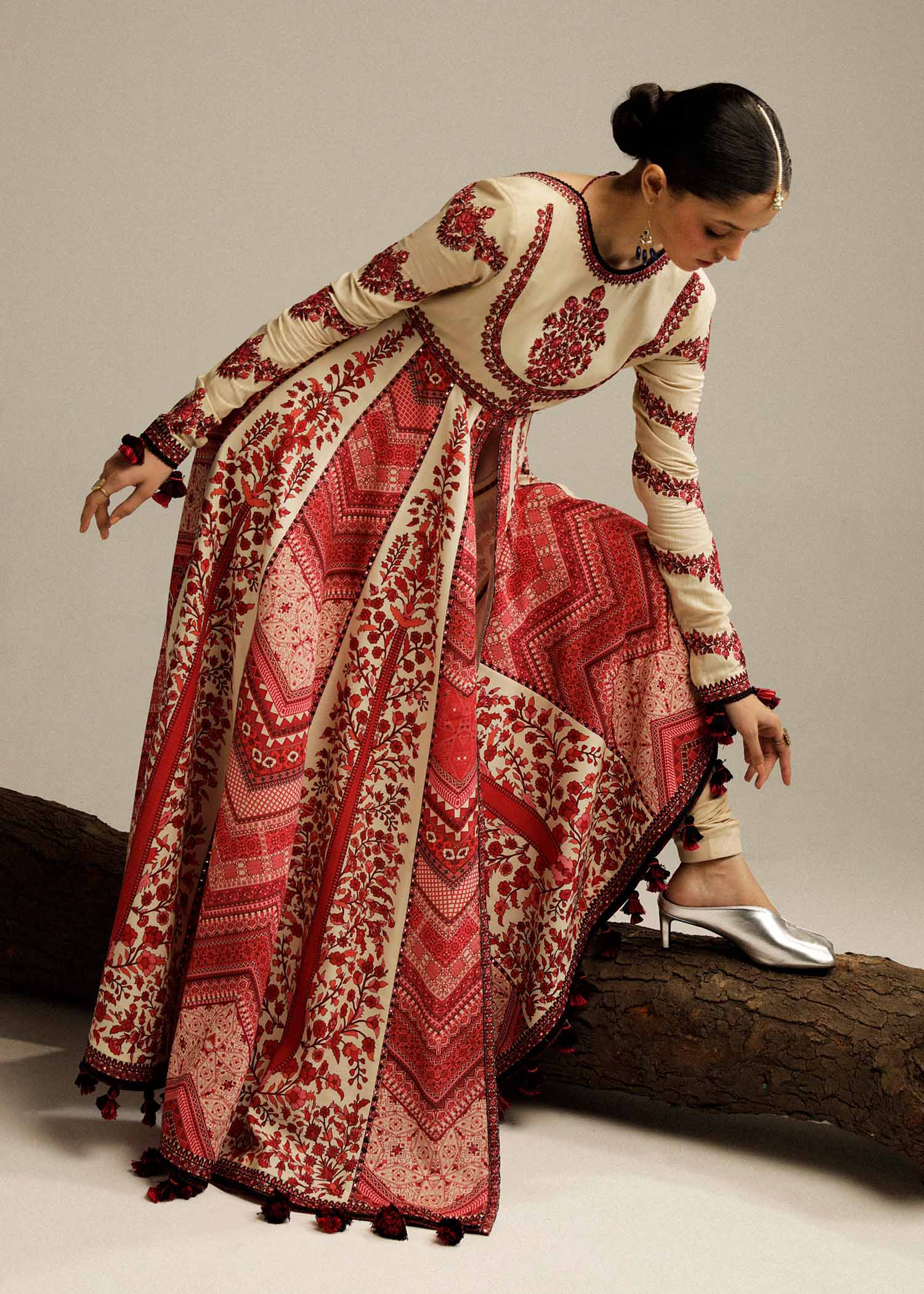 Hussain Rehar | Winter Shawl Khaddar 23 | Opaline - by - Libasekhas UK - Registered Vendor of : Hussain Rehar - 100% Original Designer Dresss