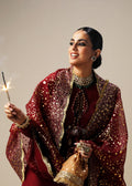 Hussain Rehar | Luxury Formals | Surkh - by - Libasekhas UK - Registered Vendor of : Hussain Rehar - 100% Original Designer Dresss