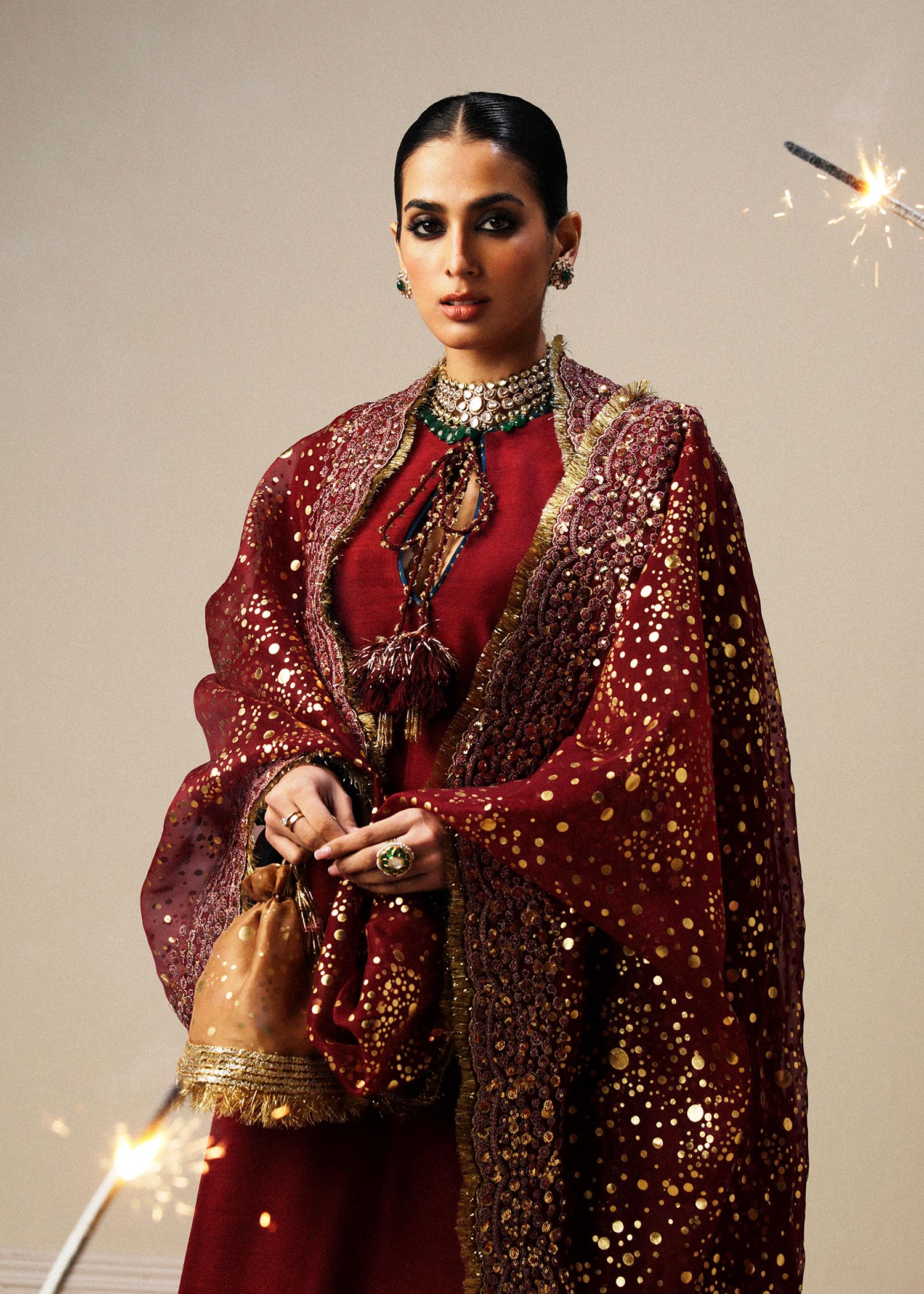 Hussain Rehar | Luxury Formals | Surkh - by - Libasekhas UK - Registered Vendor of : Hussain Rehar - 100% Original Designer Dresss