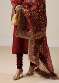 Hussain Rehar | Luxury Formals | Surkh - by - Libasekhas UK - Registered Vendor of : Hussain Rehar - 100% Original Designer Dresss