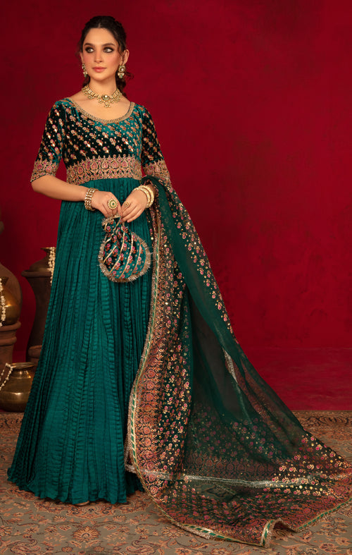 Maya | Raazi Velvet 24 | DILAAB - by - Libasekhas UK - Registered Vendor of : Maya - 100% Original Designer Dresss