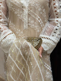 Layla Chatoor | Luxury Pret | Off-White Chikankari Set - by Libasekhas UK - Registered Vendor of : Layla Chatoor - 100% Original Designer Dress
