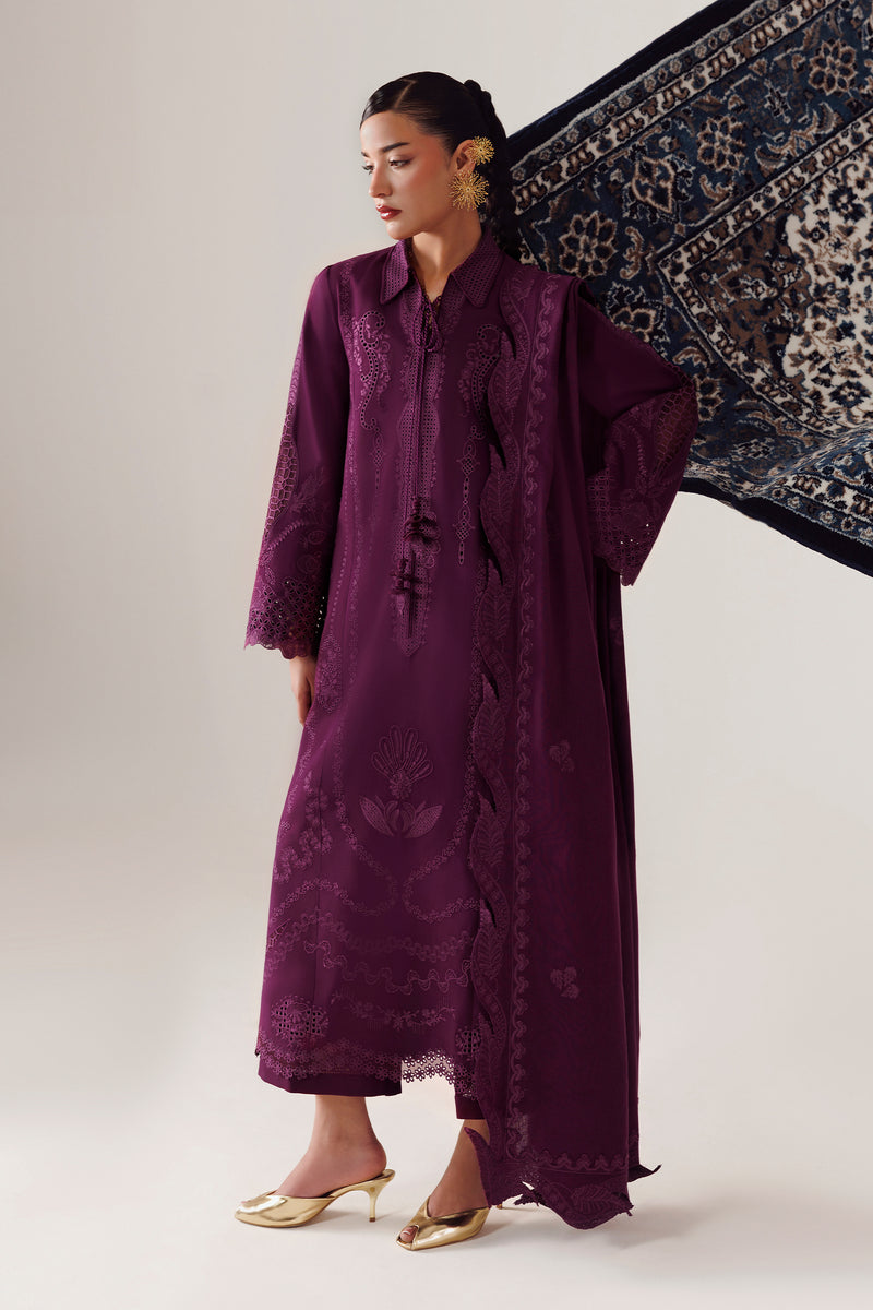 Qalamkar | Q Line Linen 26 | QLW-07 MAHEEN - by Libasekhas UK - Registered Vendor of : Qalamkar - 100% Original Designer Dress